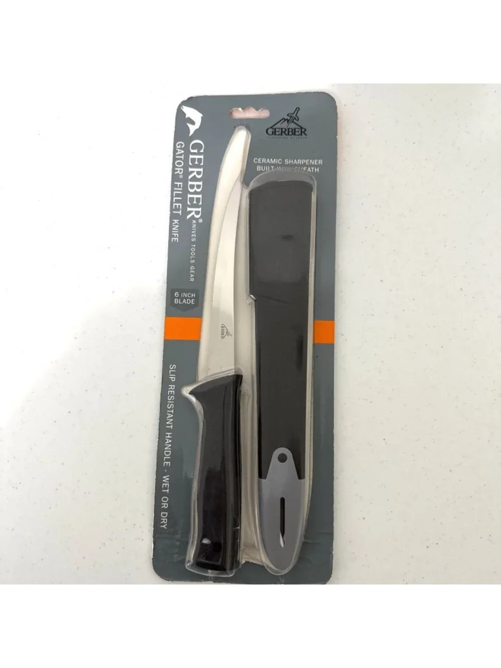 Gerber Gator Fillet Knife Slip Resistant Handle 7.5